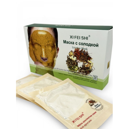  Альгинатная маска с солодкой XI FEI SHI (12 шт) | Интернет-магазин bio-market.kz