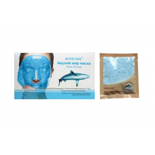  Альгинатная маска. Акулий жир XI FEI SHI (12 шт) | Интернет-магазин bio-market.kz