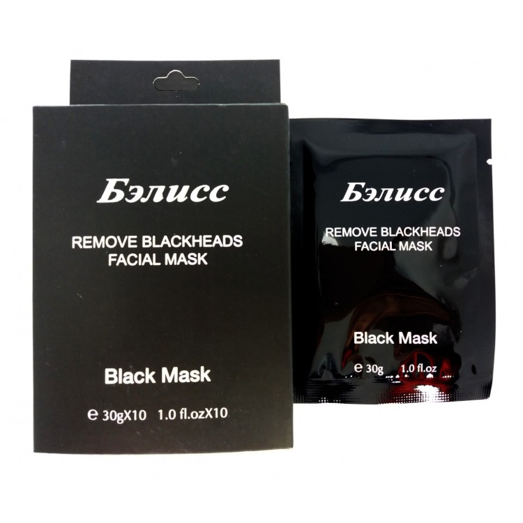 Маска для лица Бэлисс Black Mask (пленка соше) Черная маска 10х30 гр | Интернет-магазин bio-market.kz